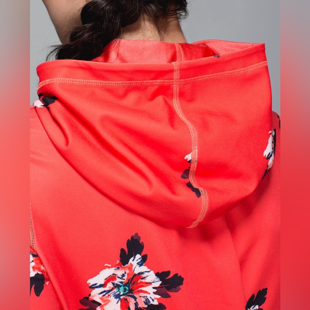 Lululemon Namaskar Hoodie Atomic Flower Parfait Pink Atomic Red Jacket Coral 2 - Picture 4 of 11